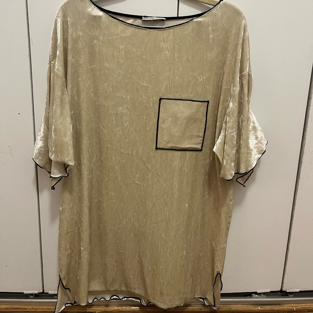 White Velvet Mini Dress
